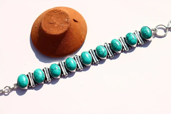 Vintage Turquoise gemstone bracelet